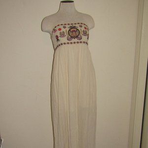 strap less dress